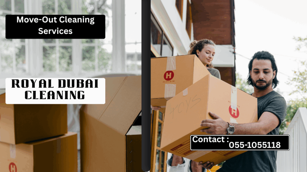 Professional move-out cleaning services near Jumeirah villa in Dubai by Royal Dubai Cleaning.